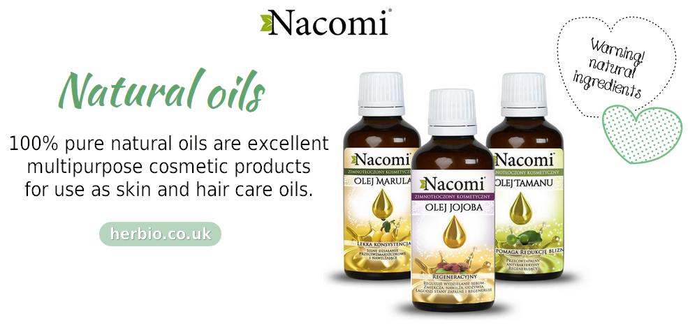 NACOMI - NATURAL OILS FOR SKIN &amp; HAIR CARE IN HERBIO.CO.UK