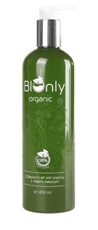 BIOnly - Nourishing organic shower gel with poppy seed oil (ŻEL pod prysznic z OLEJEM MAKOWYM) 400ml 5903282120068