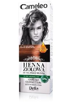 Delia - Cameleo Herbal Henna - Herbal hair coloring cream 6.3 GOLDEN CHESTNUT 75g 5901350449202