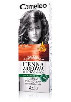 Delia - Cameleo Herbal Henna - Herbal hair coloring cream 7.4 COPPER RED 75g 5901350449240