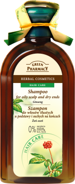 Green Pharmacy - GINSENG SHAMPOO for oily scalp and dry ends 350 ml 0285