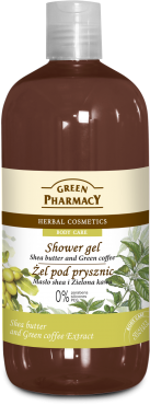 Green Pharmacy - Shower Gel SHEA BUTTER & GREEN COFFEE 500 ml 5904567051251