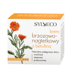 Sylveco - BIRCH and MARIGOLD DAY cream with betulin for atopic, irritated, acne and sensitive skin (Hipoalergiczny krem BRZOZOWO-NAGIETKOWY) 50ml 7027