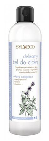 Sylveco - Hypoallergenic SHOWER GEL essential oil of PEPPERMINT for all skin types (DELIKATNY ŻEL do ciała MIĘTA PIEPRZOWA) 300ml 5907502687287