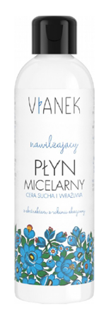 Vianek - Moisturising Series - Moisturizing and smoothing micellar proteins from wheat for dry and sensitive skin (Płyn MICELARNY) 200ml 5907502687652