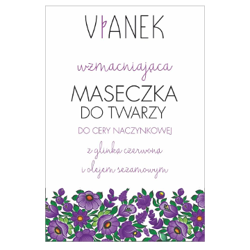 Vianek - Strengthening Series - Strengthening face MASK for capillaries, sensitive, reddened skin (Wzmacniająca MASECZKA do twarzy) 10g 0527
