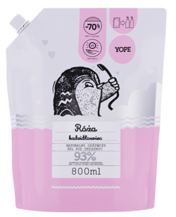 Yope - Natural Nourishing Shower Gel ROSE & BOSWELLIA (REFILL) 800ml 5900168906907