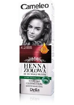 Delia - Cameleo Henna Ziołowa - Henna ziołowa do koloryzacji włosów 6.2 BURGUND 75g 5901350449196