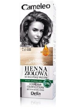 Delia - Cameleo Henna Ziołowa - Henna ziołowa do koloryzacji włosów 7.0 BLOND 75g 5901350449226