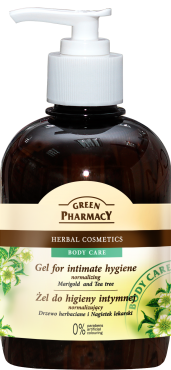 Green Pharmacy - Żel do higieny intymnej normalizujący DRZEWO HERBACIANE i nagietek lekarski 370 ml 5904567050520