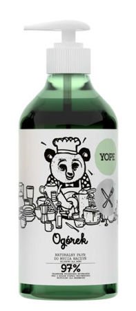 Yope - Naturalny płyn do MYCIA NACZYŃ OGÓREK 97% składników pochodzenia naturalnego 750ml 5906874565278