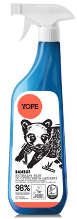 Yope - Naturalny płyn do czyszczenia ŁAZIENKI 98% składników pochodzenia naturalnego BAMBUS 750ml 5905279370128