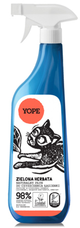 Yope - Naturalny płyn do czyszczenia ŁAZIENKI 98% składników pochodzenia naturalnego ZIELONA HERBATA 750ml 5905279370111