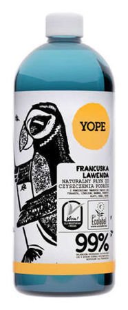 Yope - Płyn do czyszczenia PODŁÓG 99% składników pochodzenia naturalnego FRANCUSKA LAWENDA 1000ml 5906874565063